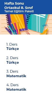 8.sınıf- Ortaokul Temel Eğitim Paketi-HS DKSS-OTEP-8-2021WK